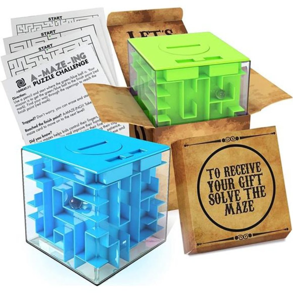 2 Pack Puzzle Box - Most Fun & Annoying Mystery Box for Adults, Money Box